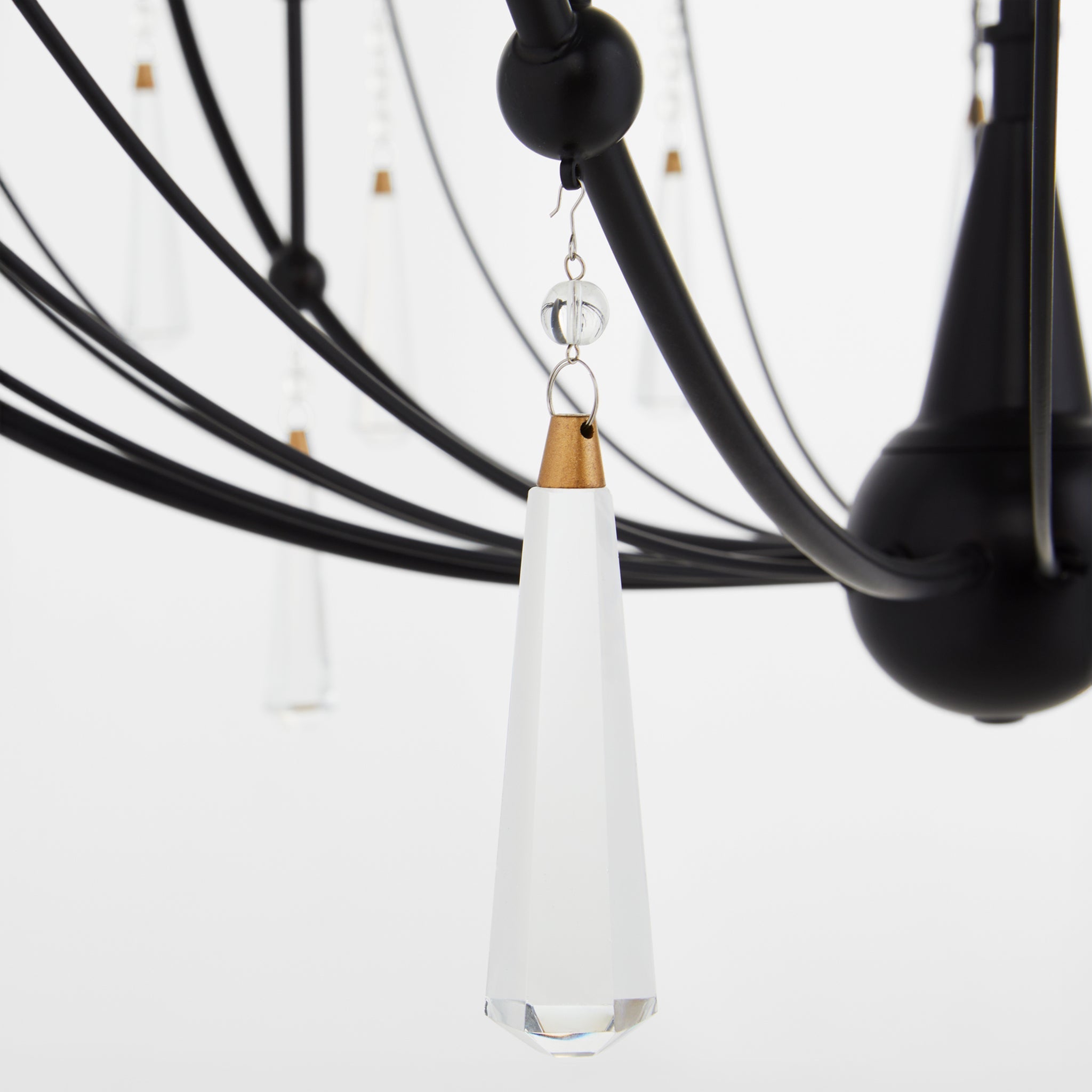 Quorum 673-6-59 Chandelier, UL Damp Rated, Matte Black