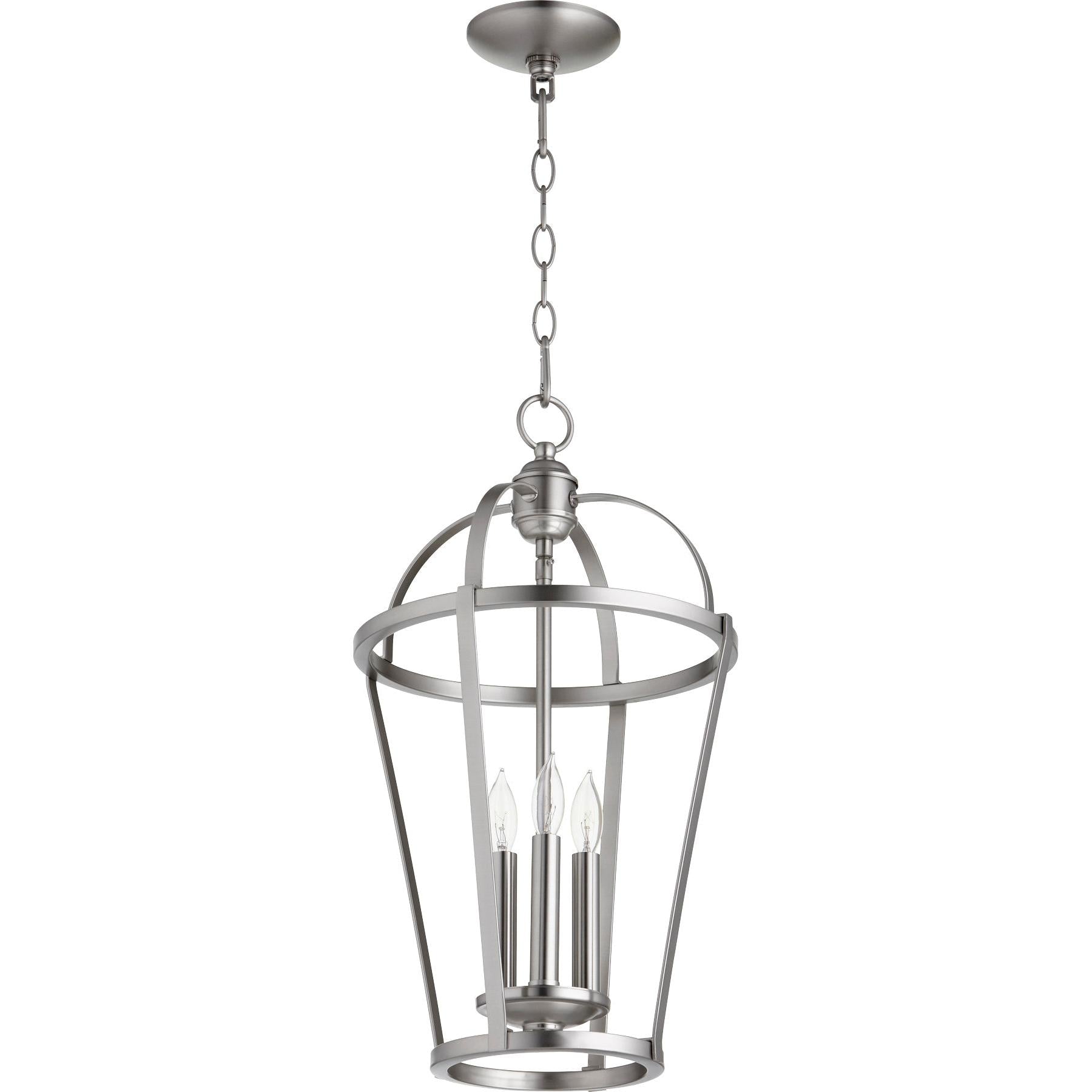 Quorum 6734-3-65 Entry - Satin Nickel