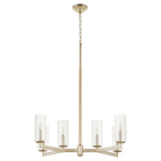 Quorum Merrick 674-6-60 Chandelier - Aged Silver Leaf