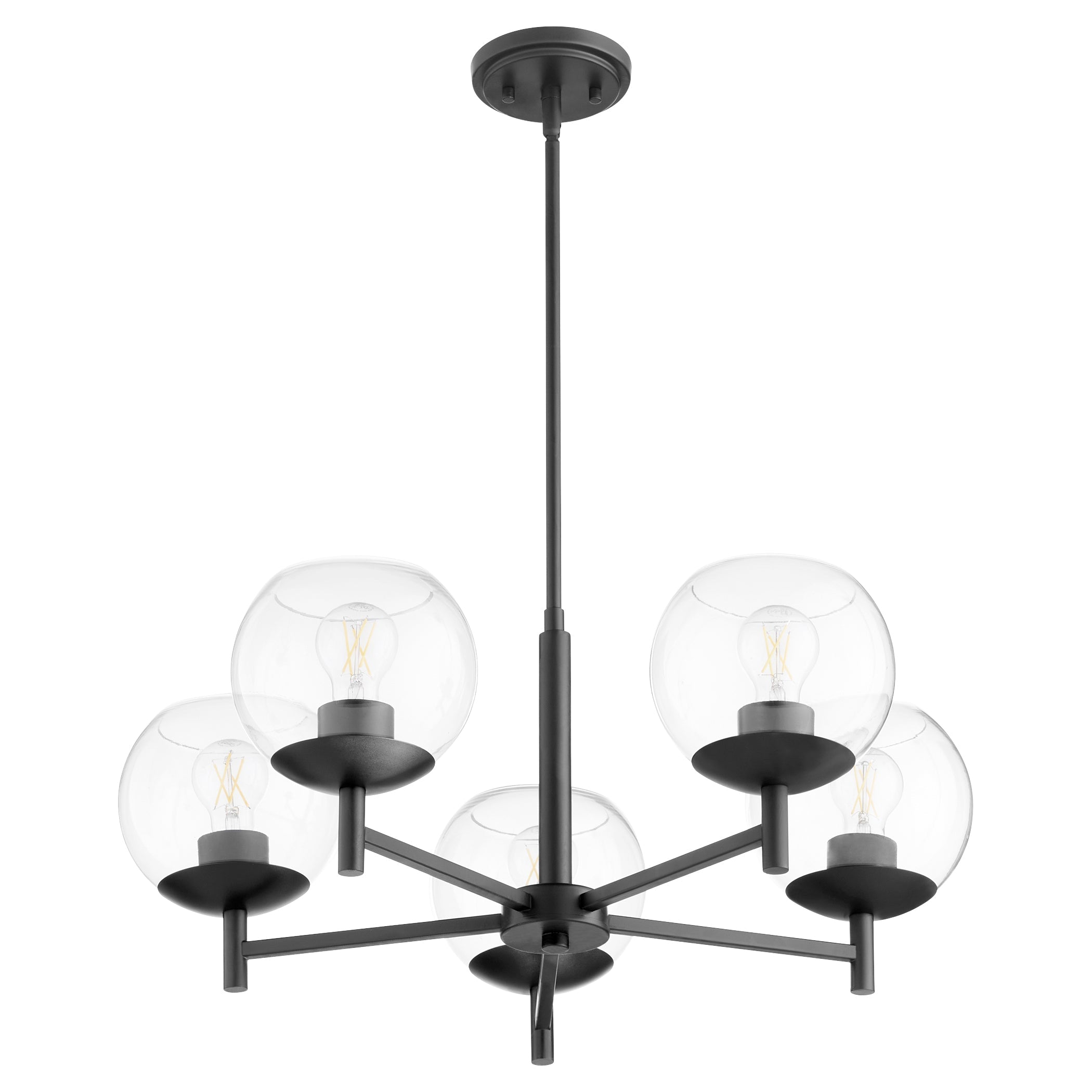 Quorum Lyon 678-5-59 Chandelier - Matte Black