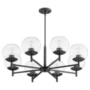 Quorum Lyon 678-8-59 Chandelier - Matte Black