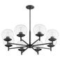 Quorum Lyon 678-8-59 Chandelier - Matte Black