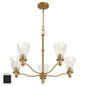 Quorum Lawton 6803-5-59 Chandelier, UL Damp Rated, Matte Black