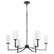 Quorum International AYALA 681-6-59 Chandelier Contemporary - Matte Black