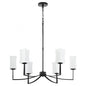 Quorum International AYALA 681-6-59 Chandelier Contemporary - Matte Black