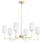 Quorum International AYALA 681-6-74 Chandelier Contemporary - Gold Leaf