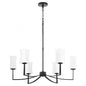 Quorum International AYALA 681-8-59 Chandelier Contemporary - Matte Black