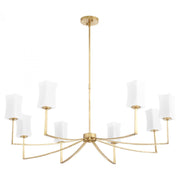 Quorum International AYALA 681-8-74 Chandelier Contemporary - Gold Leaf