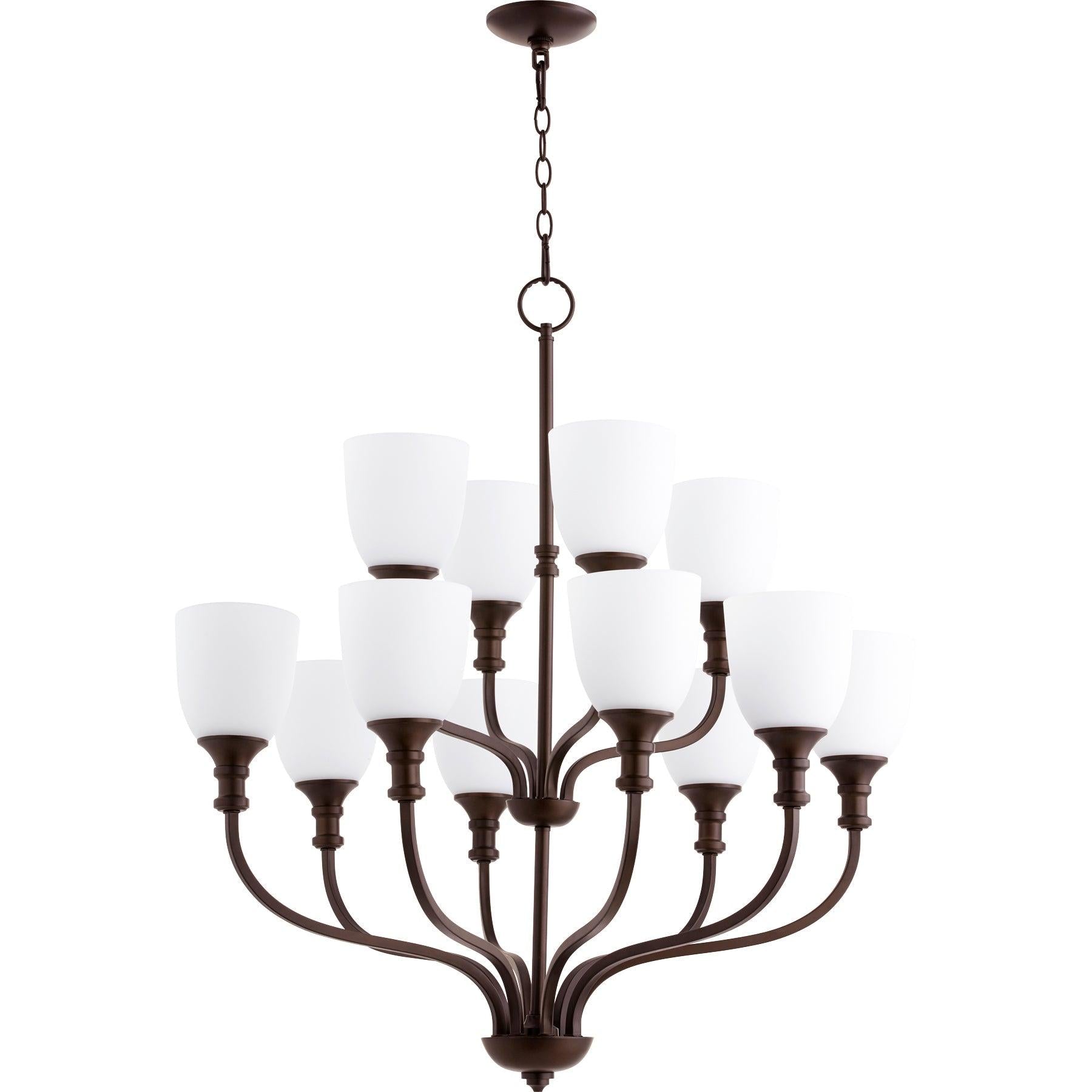 Quorum Richmond 6811-12-86 Chandelier - Oiled Bronze