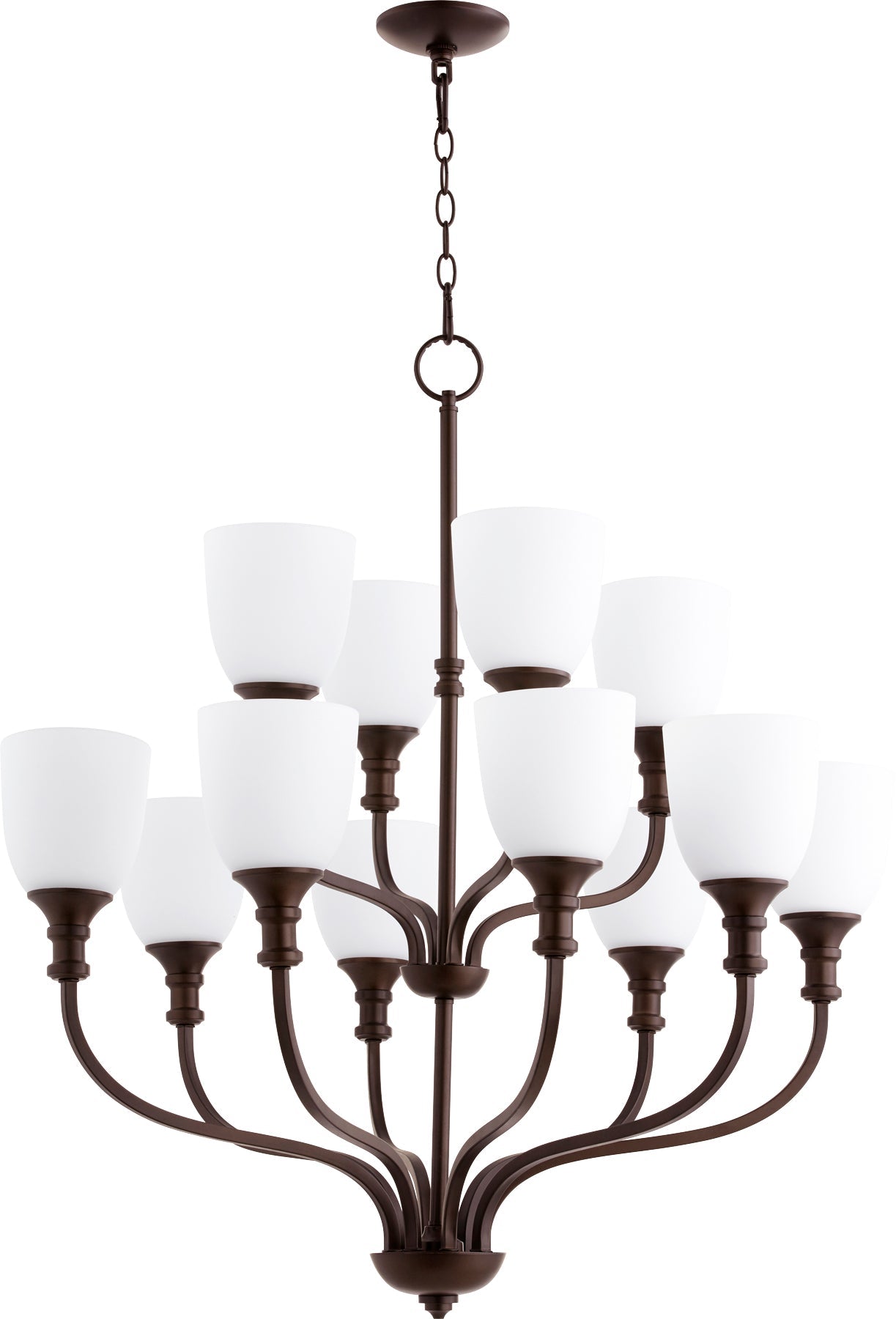 Quorum Richmond 6811-12-86 Chandelier - Oiled Bronze