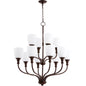 Quorum Richmond 6811-12-86 Chandelier - Oiled Bronze