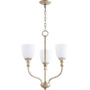Quorum Richmond 6811-3-60 Chandelier - Aged Silver Leaf