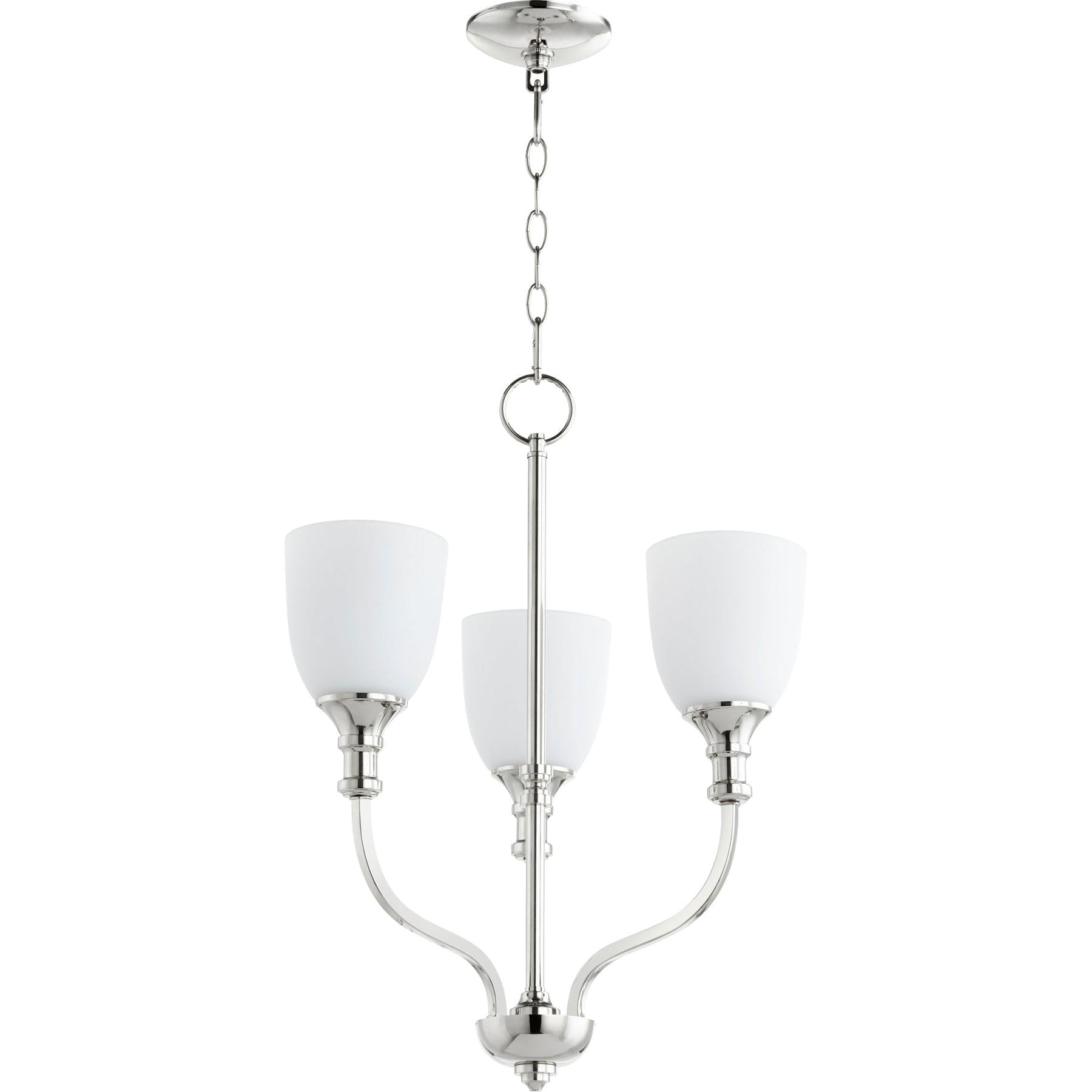 Quorum Richmond 6811-3-62 Chandelier - Polished Nickel