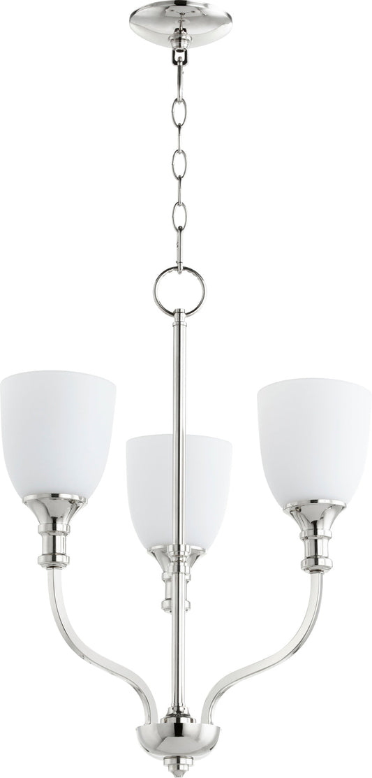 Quorum Richmond 6811-3-62 Chandelier - Polished Nickel