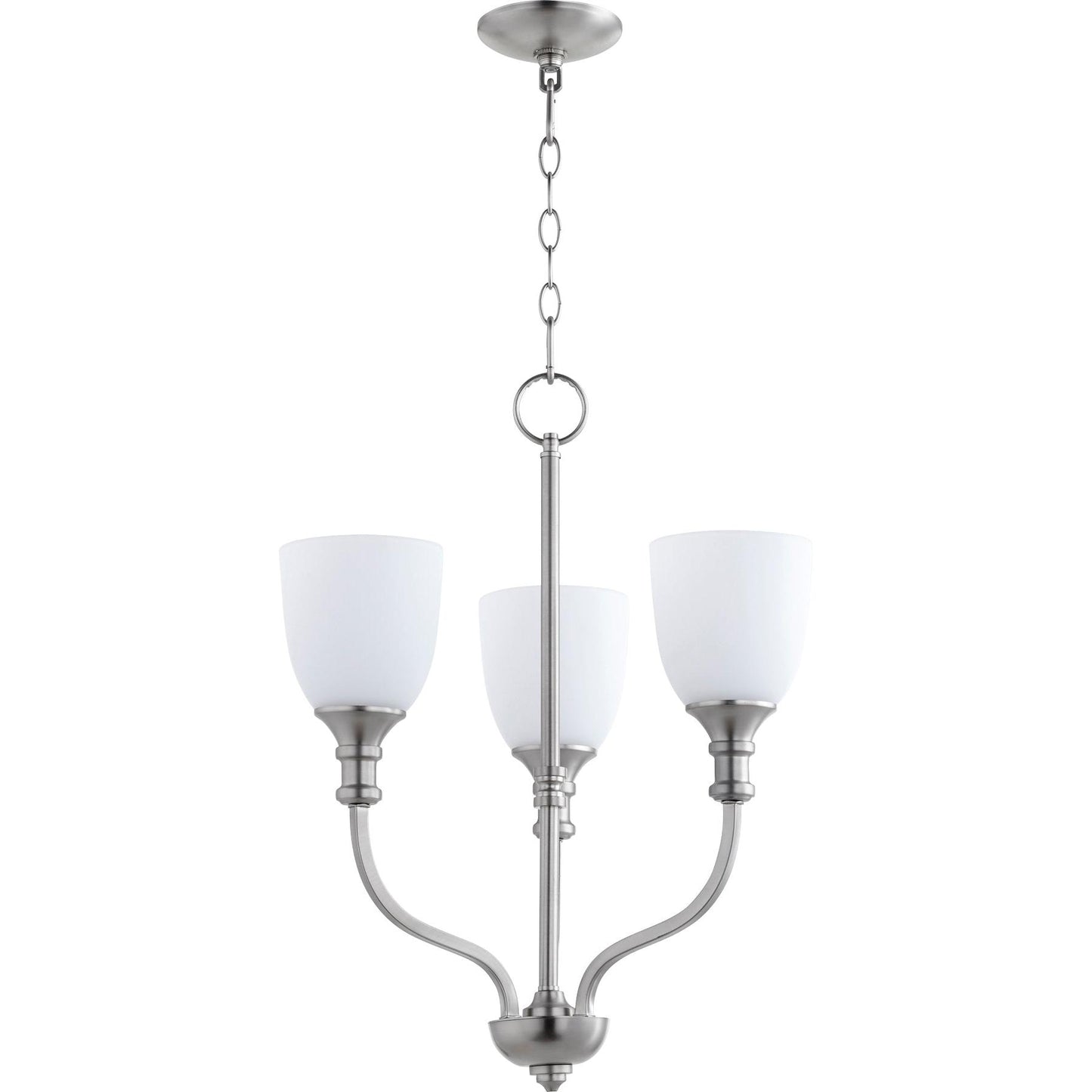 Quorum Richmond 6811-3-65 Chandelier - Satin Nickel