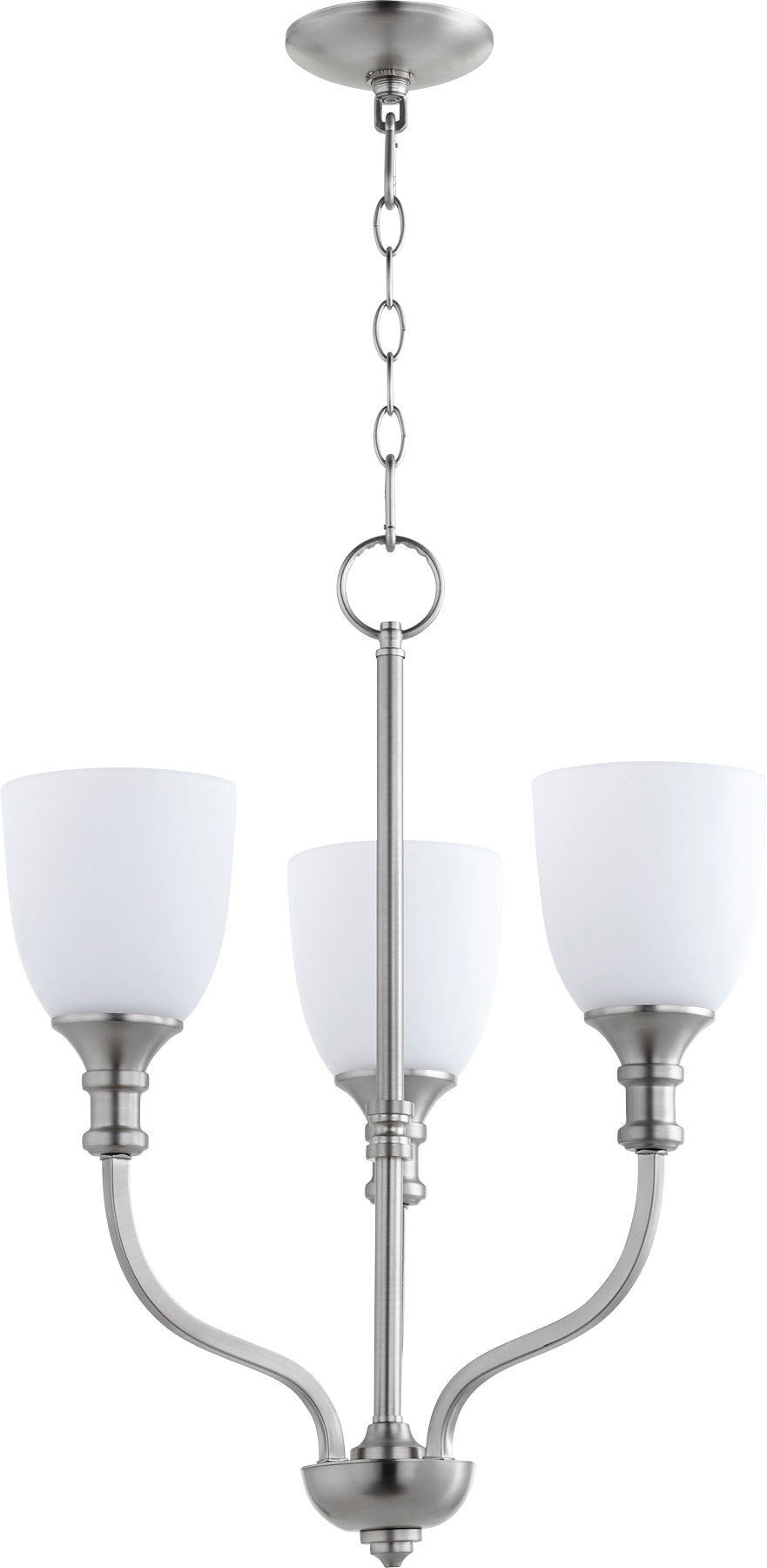 Quorum Richmond 6811-3-65 Chandelier - Satin Nickel