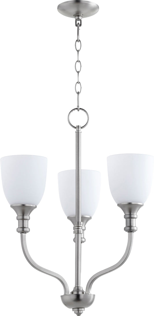 Quorum Richmond 6811-3-65 Chandelier - Satin Nickel