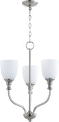 Quorum Richmond 6811-3-65 Chandelier - Satin Nickel