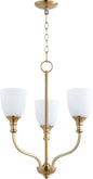 Quorum Richmond 6811-3-80 Chandelier - Aged Brass