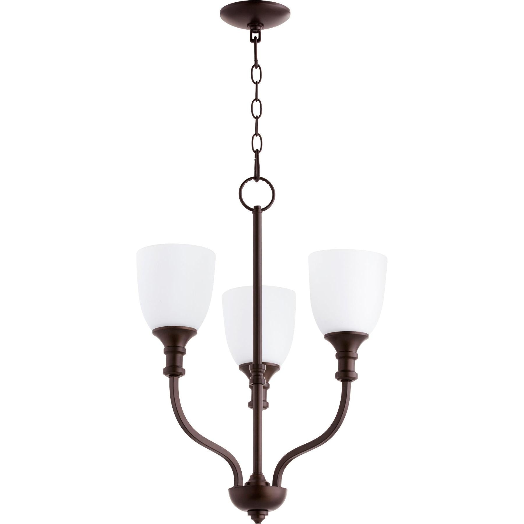 Quorum Richmond 6811-3-86 Chandelier - Oiled Bronze