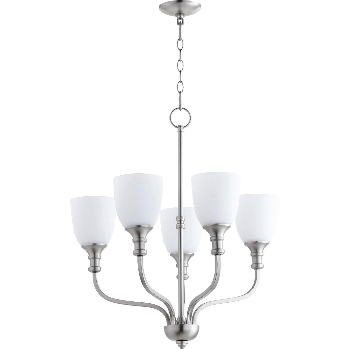 Quorum Richmond 6811-5-65 Chandelier - Satin Nickel