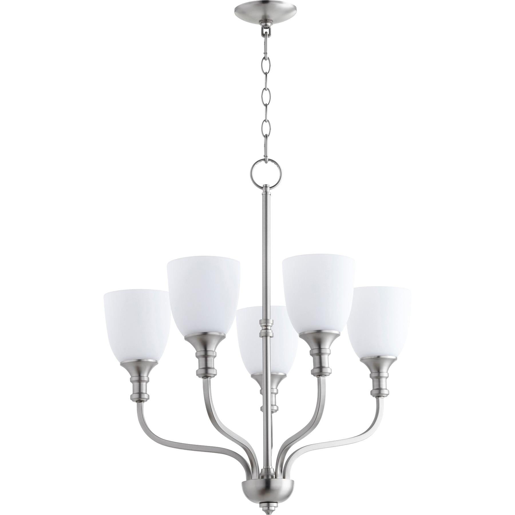 Quorum Richmond 6811-5-65 Chandelier - Satin Nickel