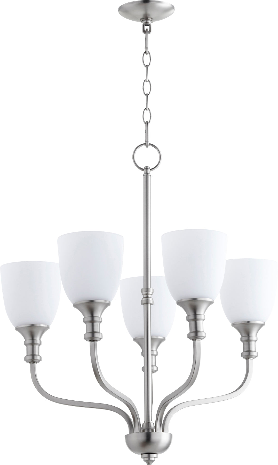 Quorum Richmond 6811-5-65 Chandelier - Satin Nickel