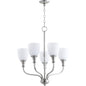 Quorum Richmond 6811-5-65 Chandelier - Satin Nickel