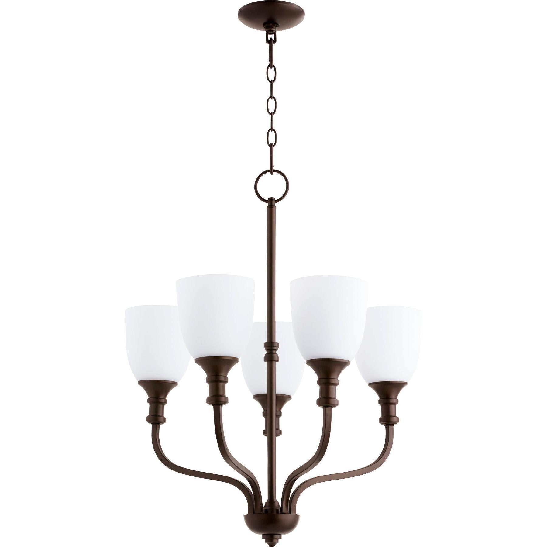 Quorum Richmond 6811-5-86 Chandelier - Oiled Bronze