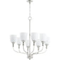 Quorum Richmond 6811-8-62 Chandelier - Polished Nickel