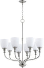 Quorum Richmond 6811-8-65 Chandelier - Satin Nickel