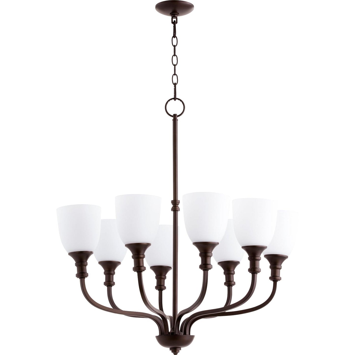 Quorum Richmond 6811-8-86 Chandelier - Oiled Bronze