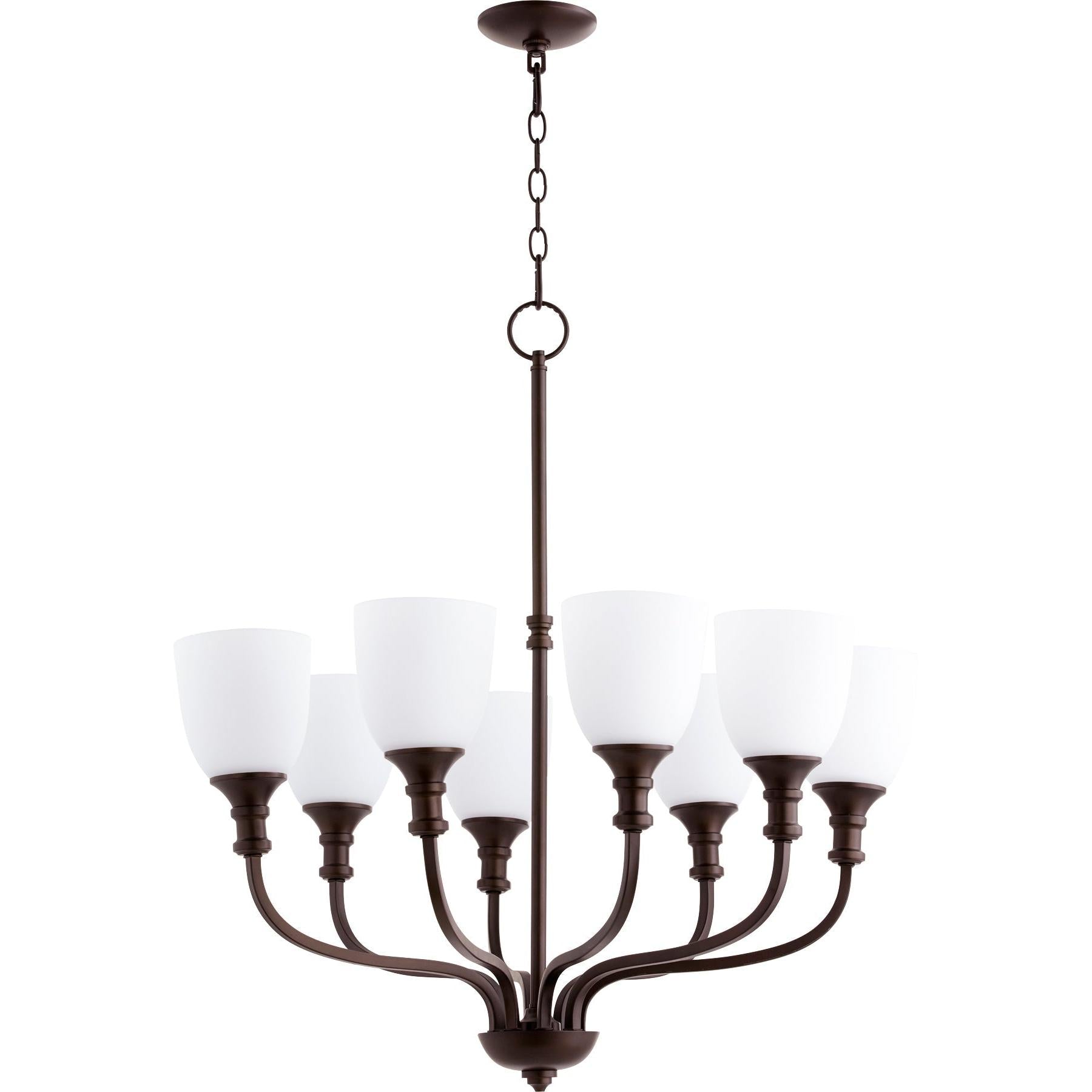 Quorum Richmond 6811-8-86 Chandelier - Oiled Bronze