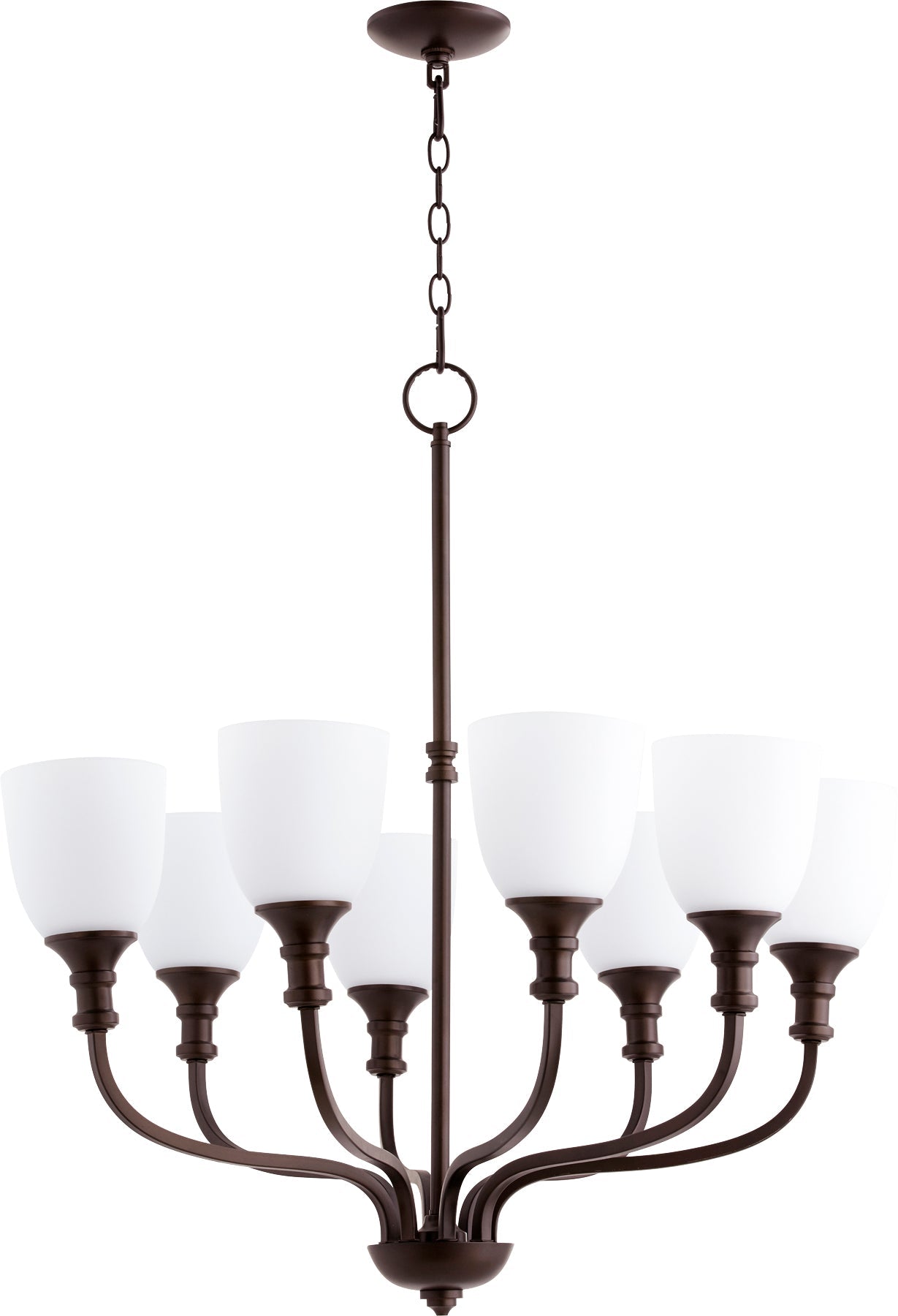 Quorum Richmond 6811-8-86 Chandelier - Oiled Bronze