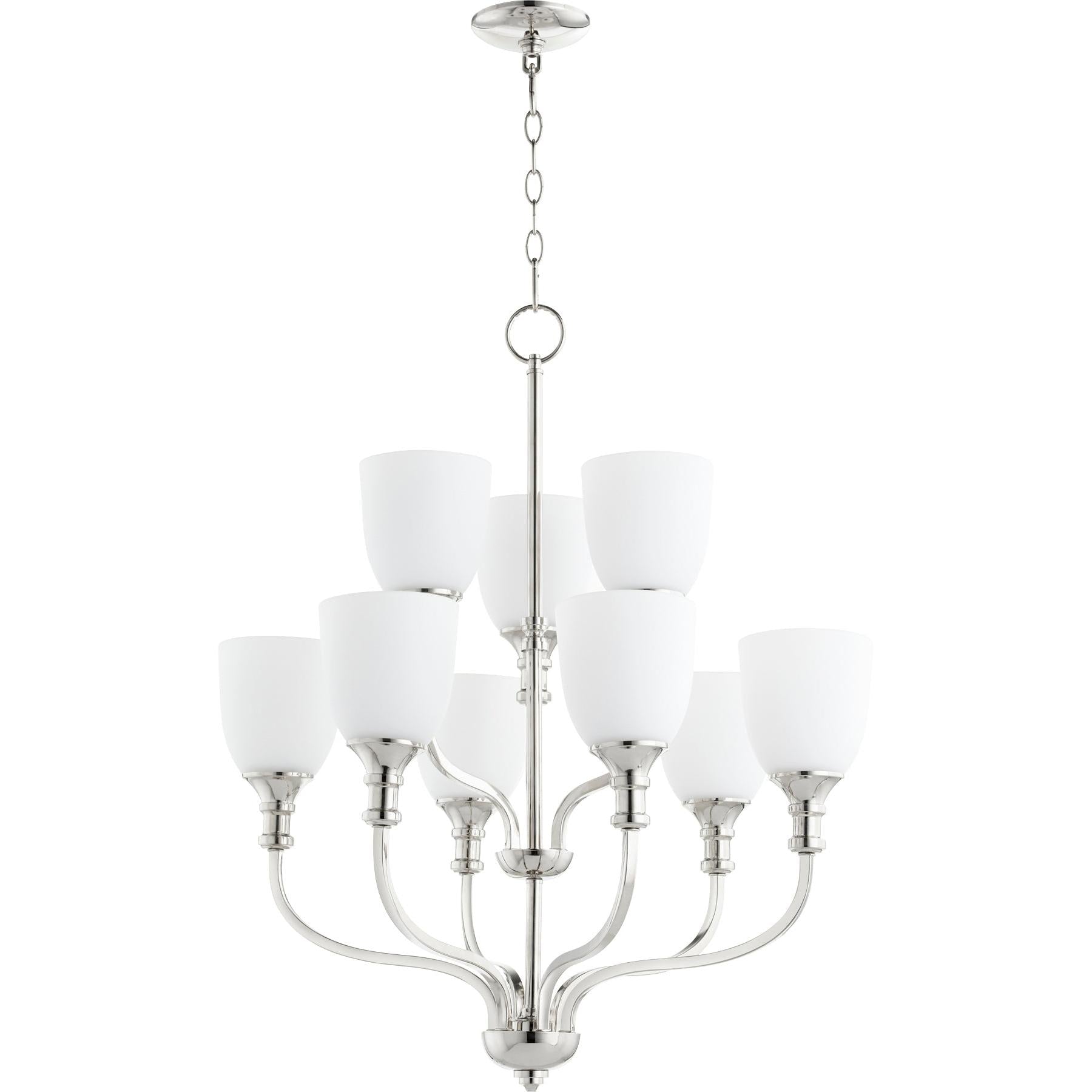 Quorum Richmond 6811-9-62 Chandelier - Polished Nickel