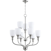 Quorum Richmond 6811-9-65 Chandelier - Satin Nickel