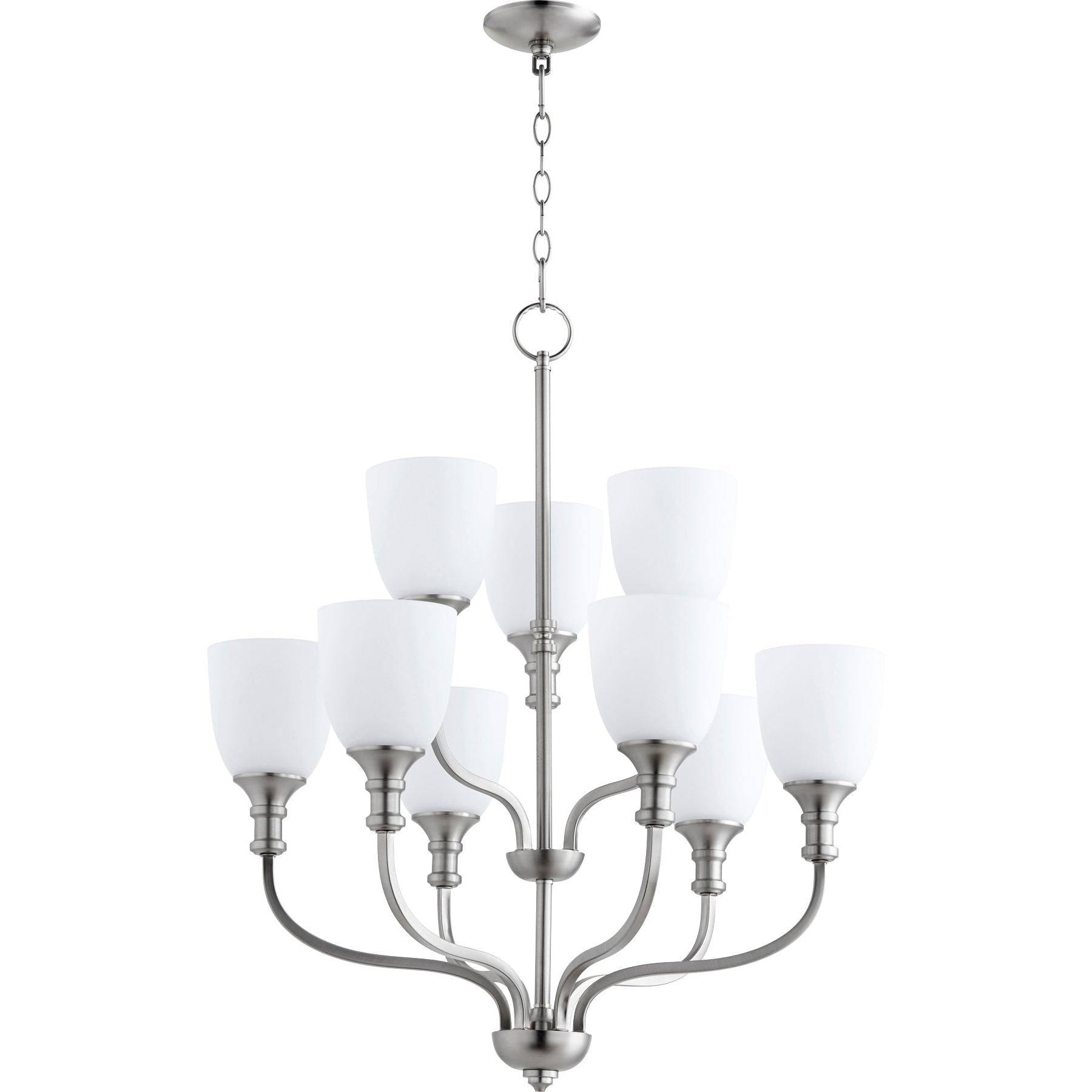 Quorum Richmond 6811-9-65 Chandelier - Satin Nickel