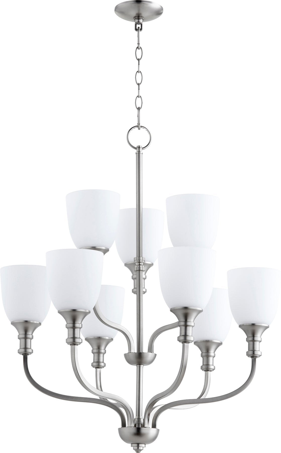 Quorum Richmond 6811-9-65 Chandelier - Satin Nickel