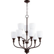 Quorum Richmond 6811-9-86 Chandelier - Oiled Bronze