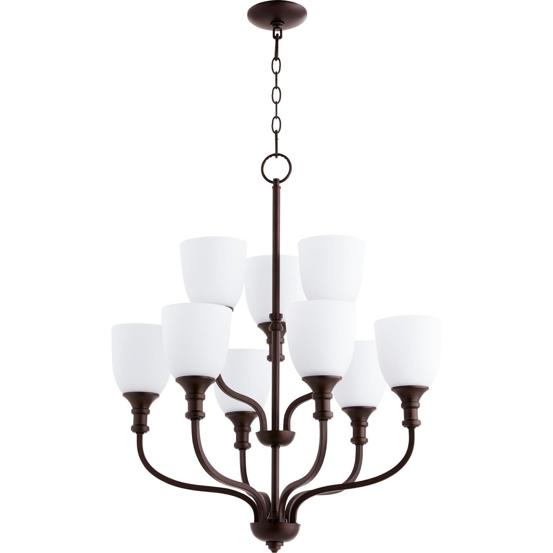 Quorum Richmond 6811-9-86 Chandelier - Oiled Bronze