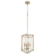 Quorum Marquee 6814-4-60 Pendant - Aged Silver Leaf