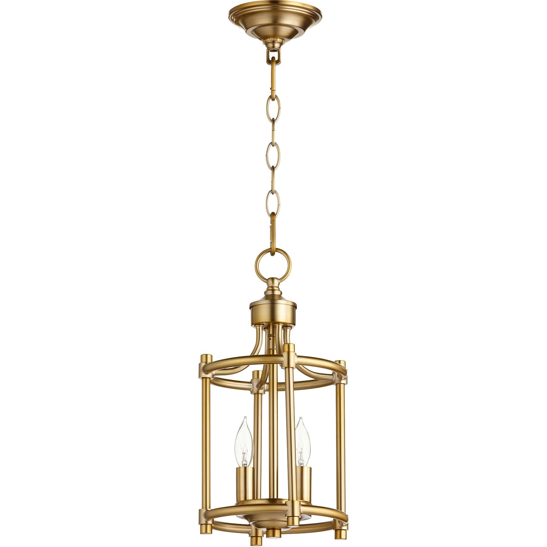 Quorum Rossington 6822-2-80 Entry - Aged Brass