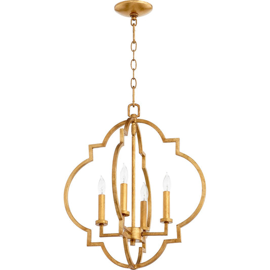 Quorum Dublin 6842-4-74 Entry - Gold Leaf