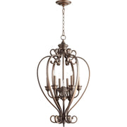 Quorum Bryant 6854-9-86 Entry Pendant Chandelier - Oiled Bronze