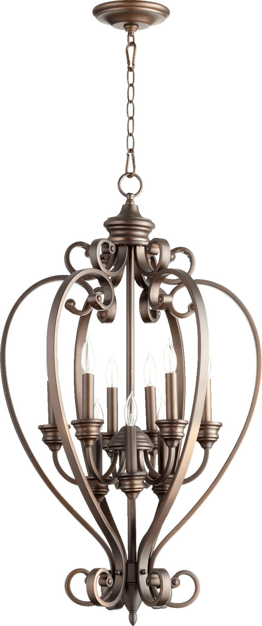 Quorum Bryant 6854-9-86 Entry Pendant Chandelier - Oiled Bronze