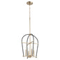 Quorum Espy 687-6980 Entry - Textured Black W/ Aged Brass