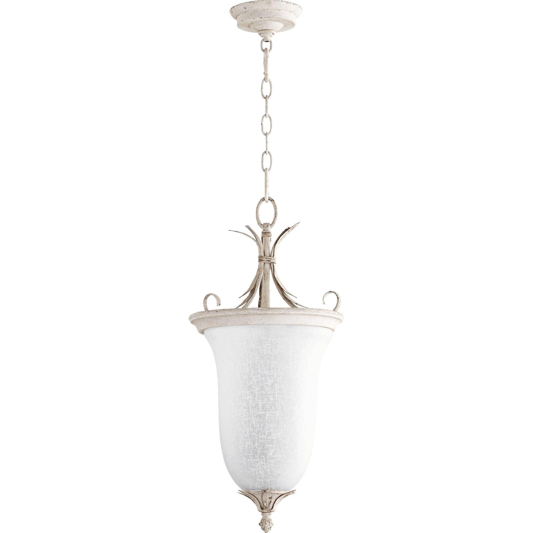 Quorum Flora 6872-2-70 Entry - Persian White W/ White Linen