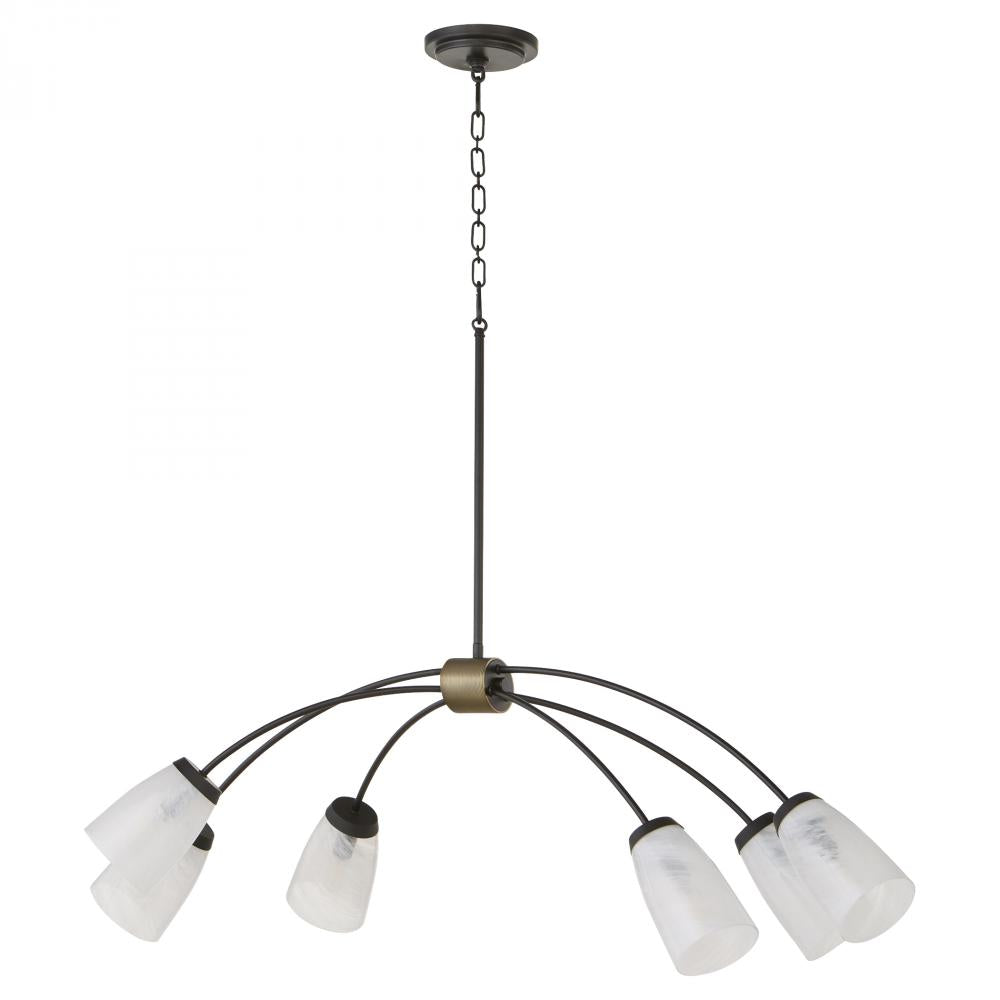 Quorum International 6877-6-59 Chandelier Contemporary - Matte Black