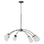 Quorum International 6877-6-59 Chandelier Contemporary - Matte Black