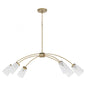 Quorum International 6877-6-80 Chandelier Contemporary - Aged Brass